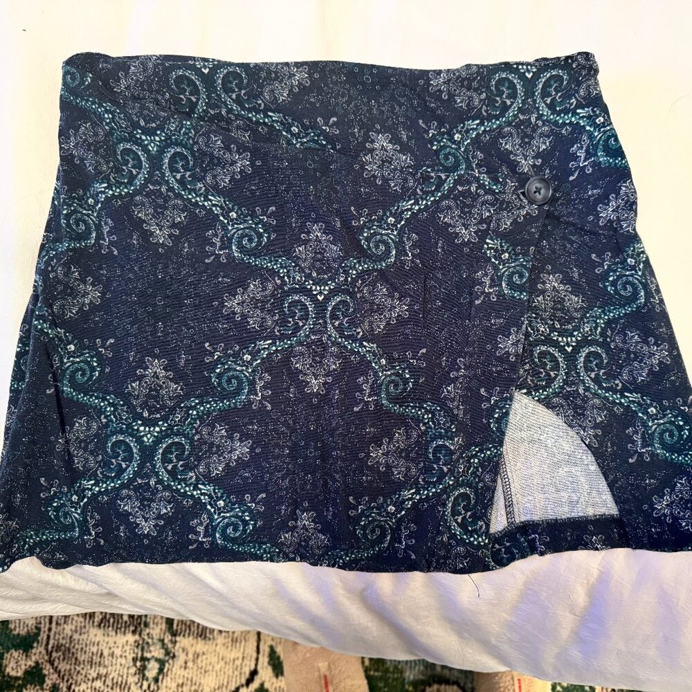 Free People Blue Mini Skirt for Sale